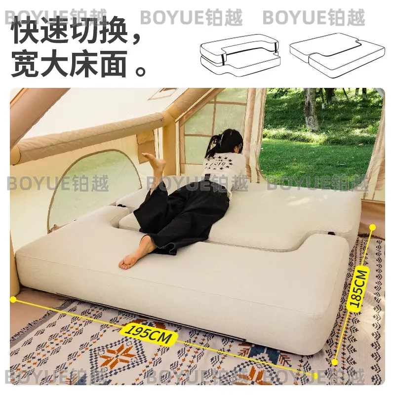 야외용 브러쉬드 인플레이터블 소파 베드 고급 캠핑용 리 - Outdoor Camping Couch 리뷰 및 가격