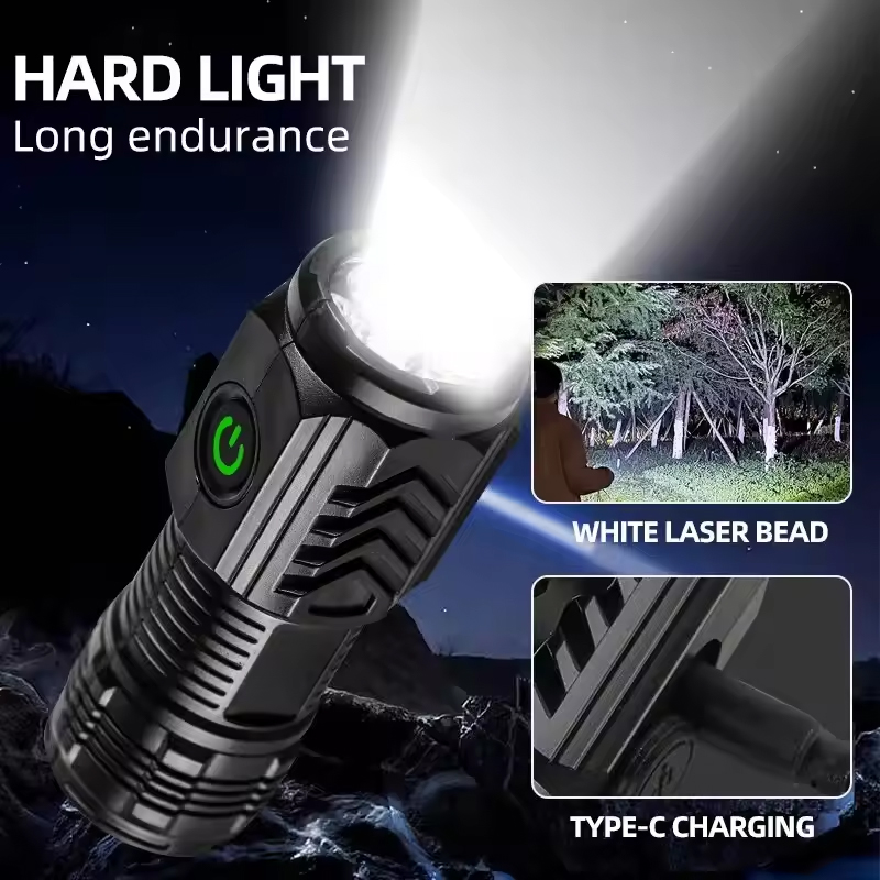 슈퍼 밝은 미니 LED 손전등 토치 충전식 낚시 조명  - Outdoor Camping Decor 리뷰 및 가격