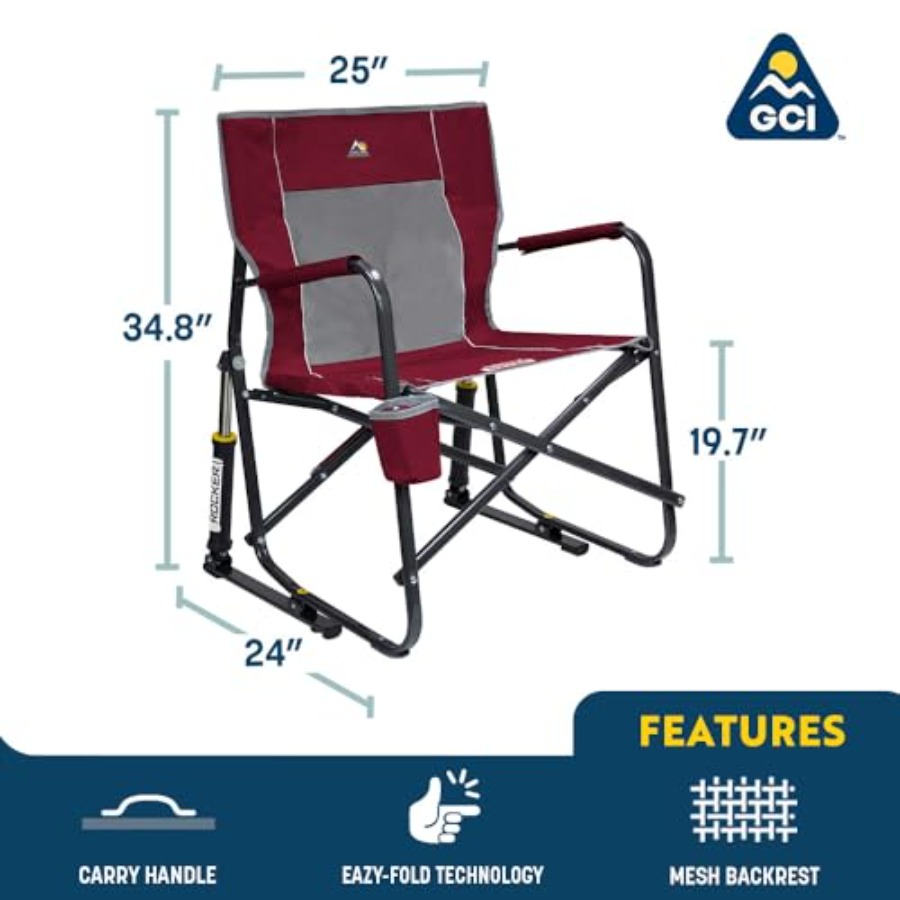 야외용 프리스타일 로커 캠핑 의자, 내구성 있는 팔걸이 - Outdoor Camping Rocker 리뷰 및 가격